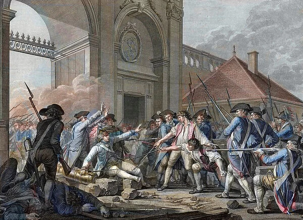 FRENCH REVOLUTION - The heroic courage of the young Desilles, August 31, 1790