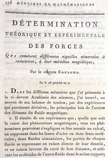 Frontispice of the book 'Theoretical and Experimental Determination of Forces