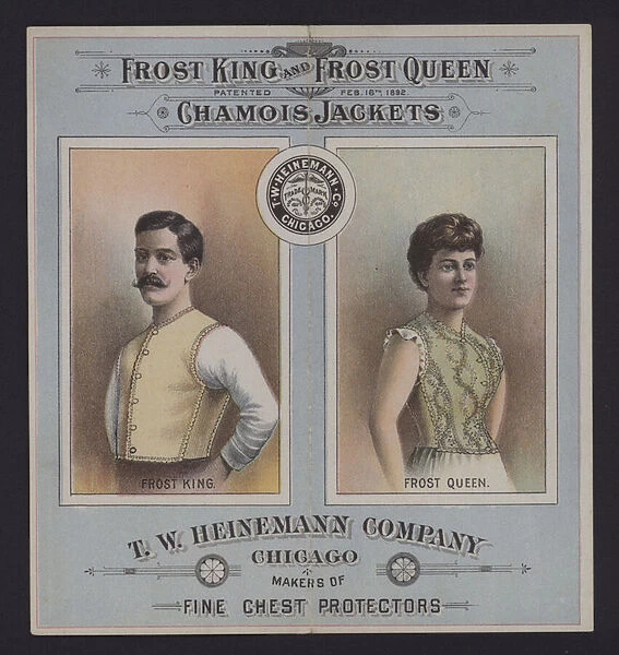 Frost King and Frost Queen, Chamois Jackets (colour litho)