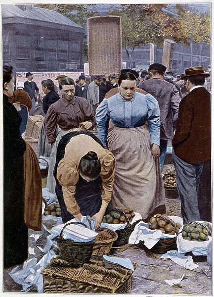 Fruit merchants rue Rambuteau (Halles), 1897
