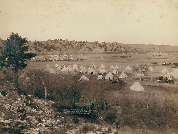 General Brooks Camp near Pine Ridge, 1891