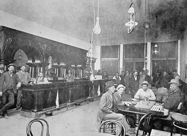 George Lamans saloon in Jerome, Arizona Territory, 1897 (b  /  w photo)