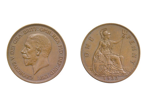 George V Penny, 1933 (copper alloy)