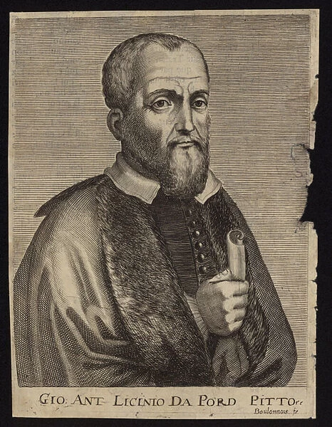 Giovanni Antonio de Sacchis called Il Pordenone (engraving)