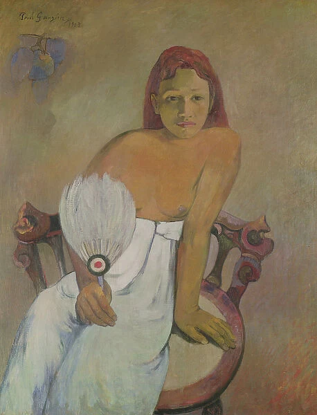 Girl with fan, 1902 (oil on canvas)