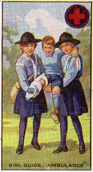 Girl Guide Ambulance Badge, 1923 (colour litho)