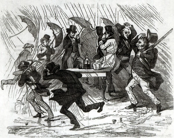Going Around the Horn, 1849 (litho) (b  /  w photo)