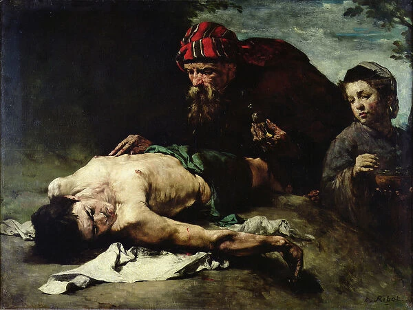 The Good Samaritan, 1870-75 (oil on canvas)