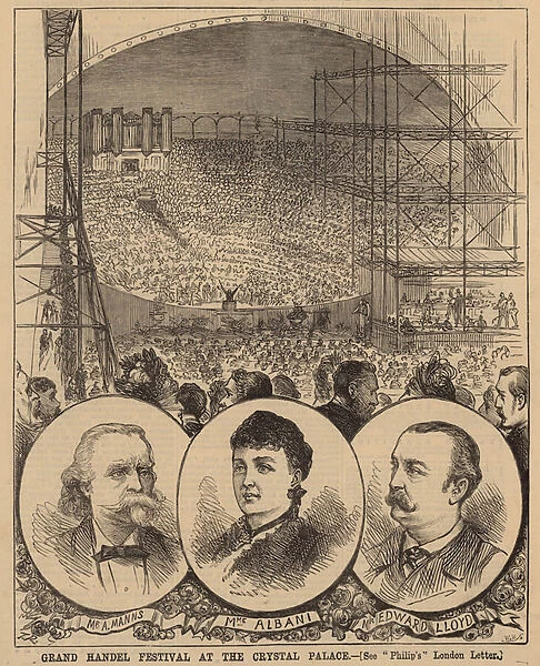 Grand Handel Festival at the Crystal Palace (engraving)