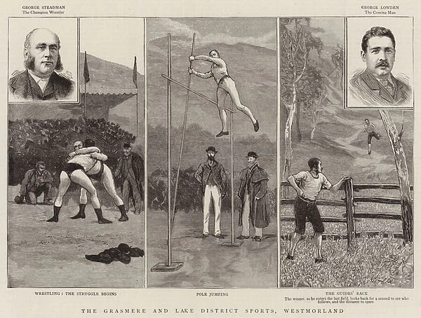 The Grasmere and Lake District Sports, Westmorland (engraving)