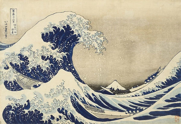 The Great Wave off Kanagawa from the Series Thirty Six Views of Mount Fuji, c. 1830-1
