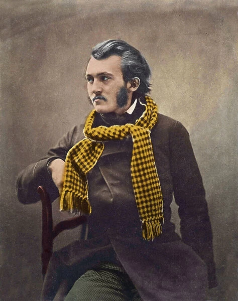 Gustave Dore (1832-1883) by Felix Nadar - later colouring