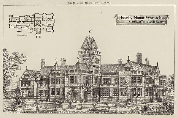 Haseley Manor, Warwick (engraving)