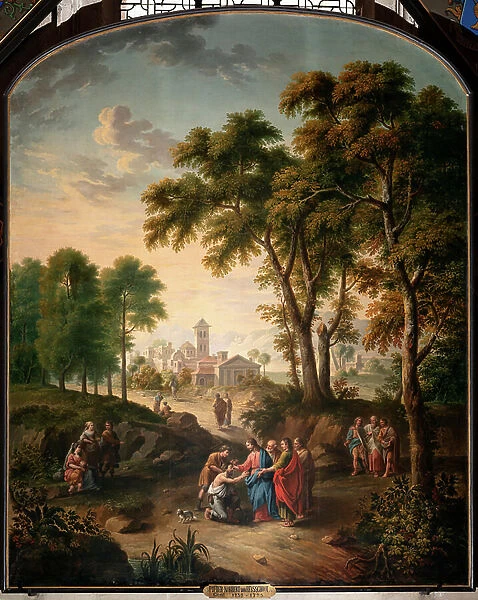 Healing of the Man Born Blind, 18th century (oil)