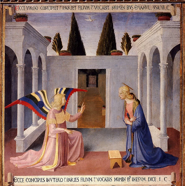 History of the Life of Christ: the Annunciation with the Dove of the Holy Spirit