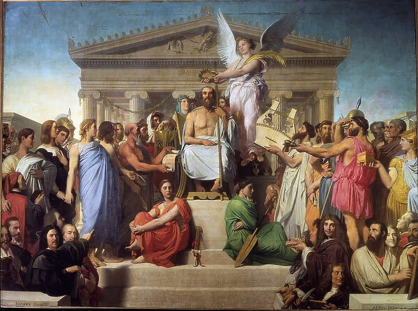 Homeres Apotheosis(Painting, c. 1854)