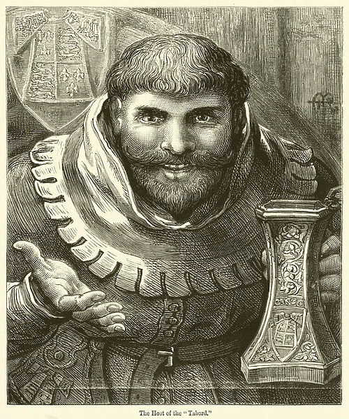 The Host of the 'Tabard'(engraving)