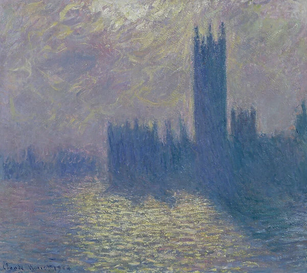 The Houses of Parliament, Stormy Sky, 1904 (oil on canvas)