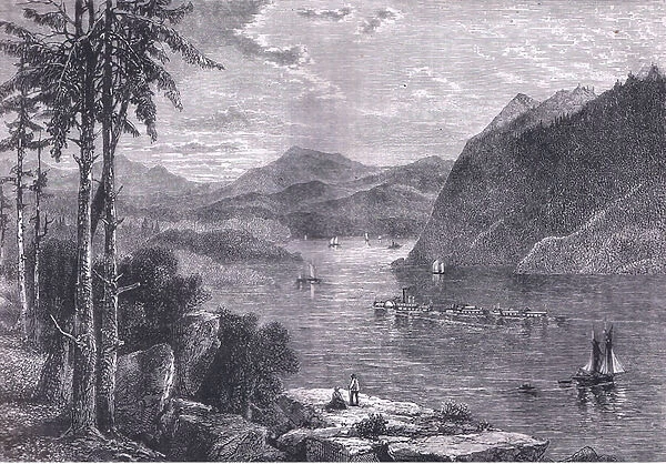 The Hudson Highlands, illustration from Cassells History of the United States published