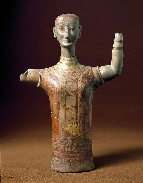 Idol. Early 7th century BC (Terracotta sculpture)