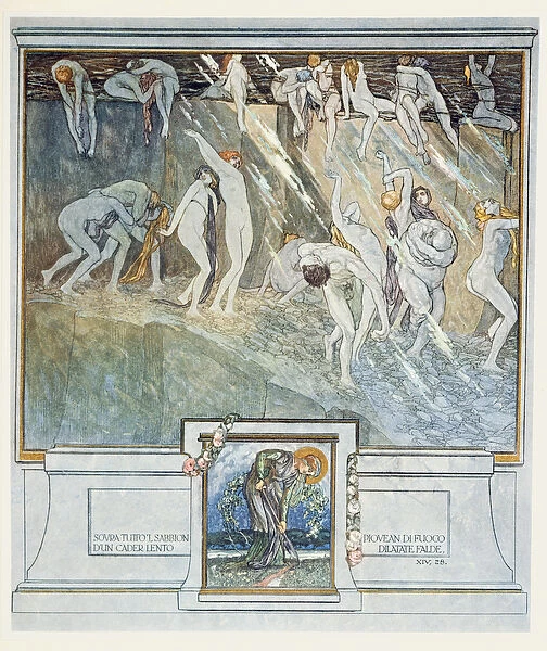 Illustration from Dantes Divine Comedy, Inferno, Canto XIV. 28, 1921