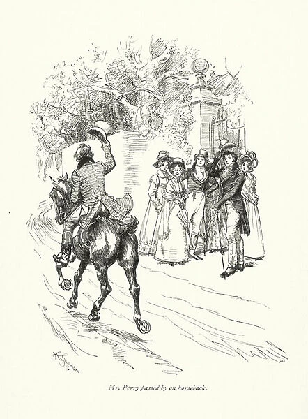 Illustration for Jane Austens Emma (engraving)