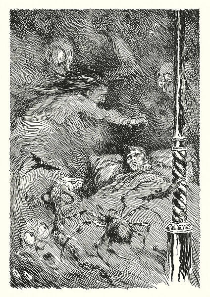 Illustration for The Picture of Dorian Gray by Oscar Wilde (litho)