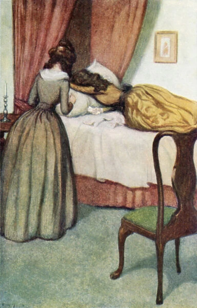 Illustration for Sense and Sensibility by Jane Austen (colour litho)