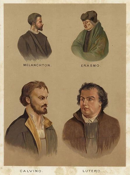 Important personalities of the Christian Reformation (chromolitho)