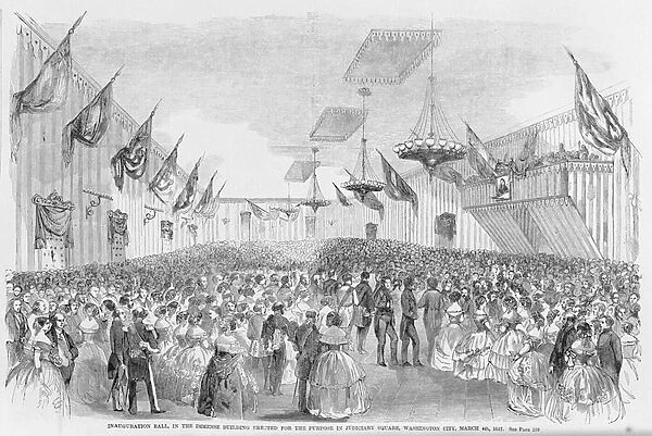 Inauguration Ball, printed in Frank Leslies Illustrated Newspaper