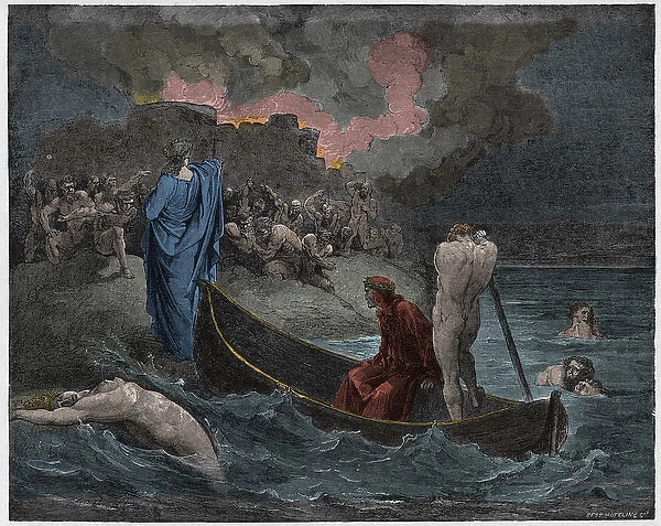 Inferno, Canto 8 : Virgil and Dante disembark at the citadel of Dis (Dite)