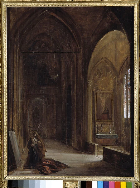 Interior of church, 1838 (oil on canvas)