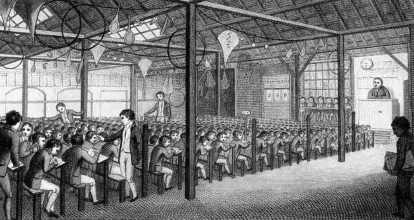The Interior of the Royal Free School, Borough Road, 1805 (engraving)