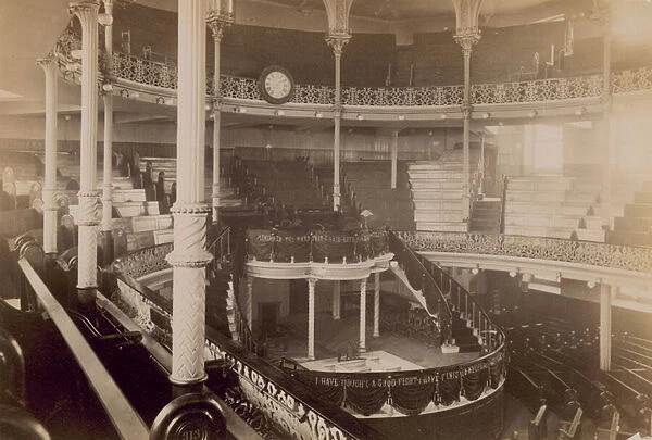 Interior of Spurgeons Tabernacle (photo)