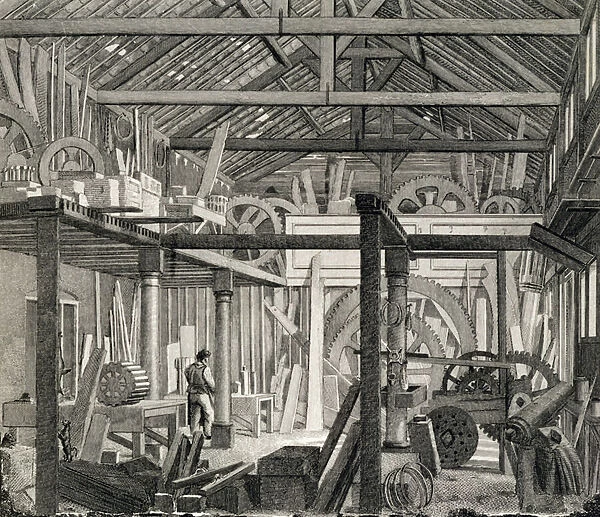 Interior View of John Bunyans Meeting House in Zoar Street, Gravel Lane, Southwark