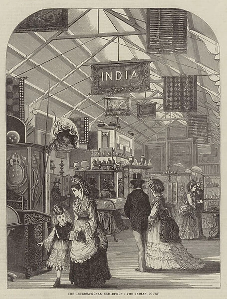 The International Exhibition, the Indian Court (engraving)