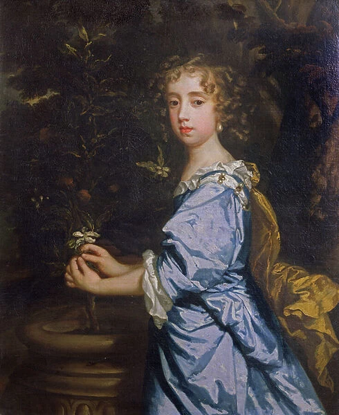 Isabella Dormer, aged 8, later Countess of Mountrath (oil on canvas)