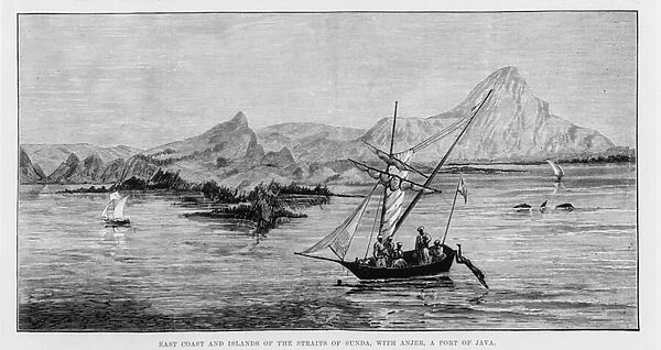 The Island of Krakatoa, front cover of The Illustrated London News