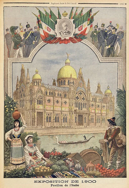 The Italian Pavilion at the Universal Exhibition of 1900, Paris, illustration