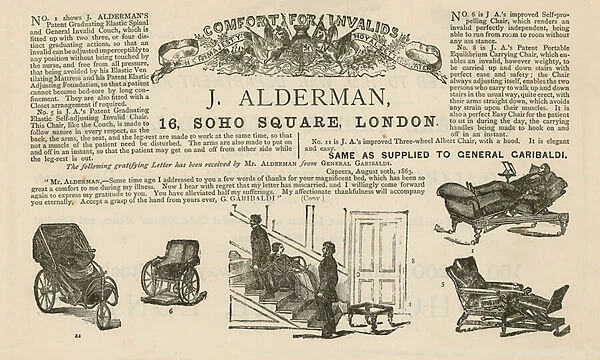 J Alderman, 16 Soho Square, London (engraving)