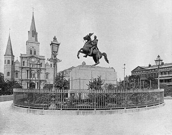 Jackson Square, New Orleans, c. 1890 (b  /  w photo)