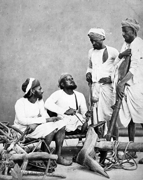 Jat Zemindars and Ryots, c. 1863 (b  /  w photo)