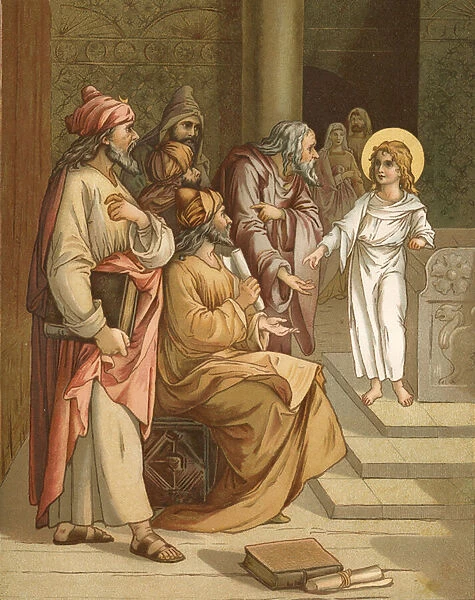Jesus, as a boy, in the Temple