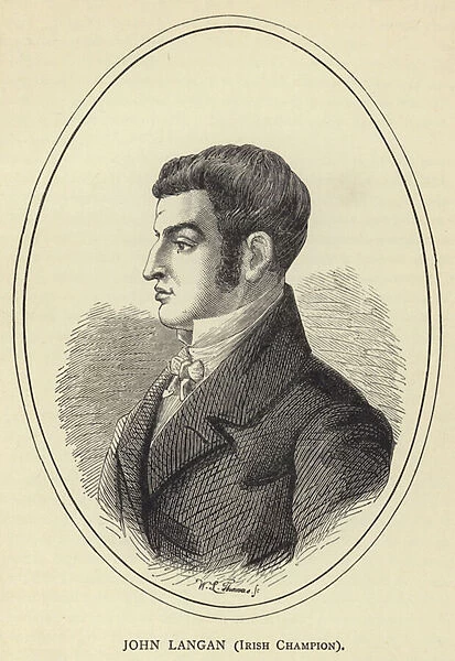 John Langan, Irish Champion (engraving)