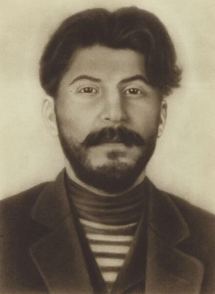 Joseph Stalin, Soviet leader, as ayoung man (b  /  w photo)