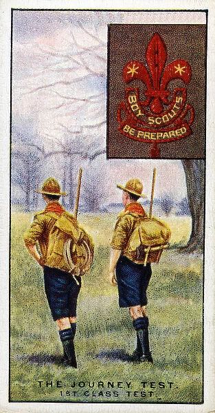 Journey Test for the 1st Class Scouts Badge, 1929 (colour litho)