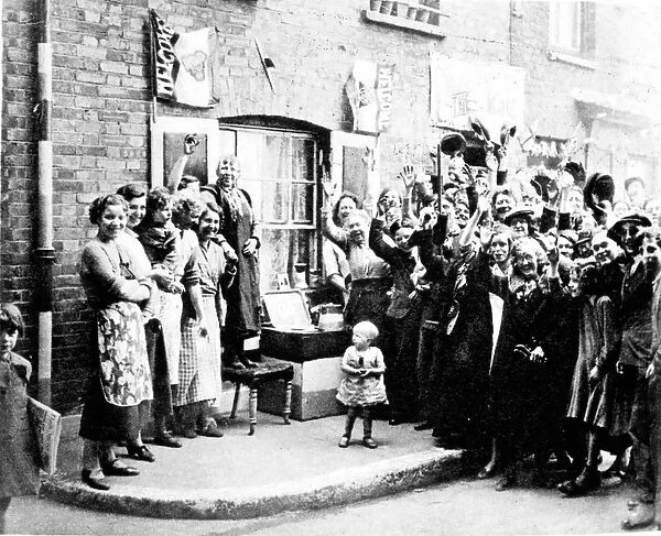 Jubilee Decoration in the East End, May 12th 1935 (b  /  w photo)