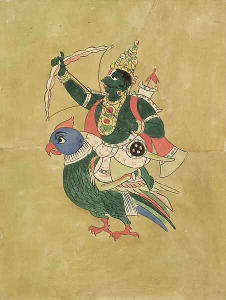 Kama, God of Love, 18th-19th century (gouache on paper)