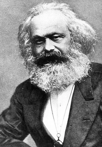 Karl Marx (b  /  w photo)