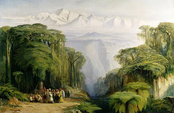 Kinchinjunga from Darjeeling, 1879 (oil on canvas)